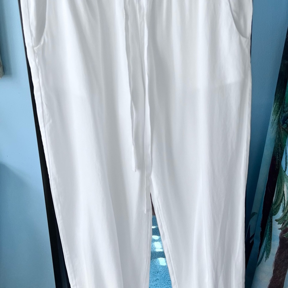 Bella Dahl white joggers WORN ONCE